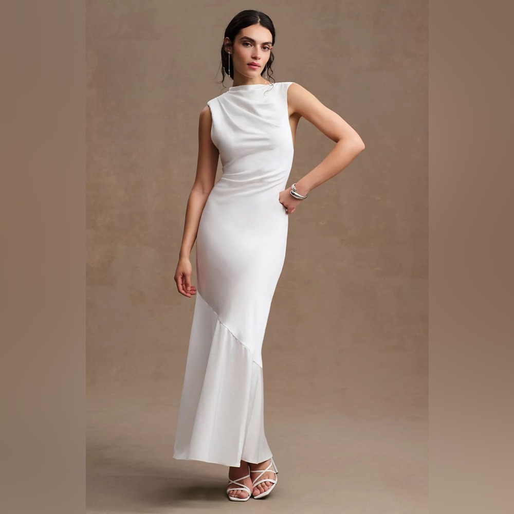 Significant Other White Open Back Dress